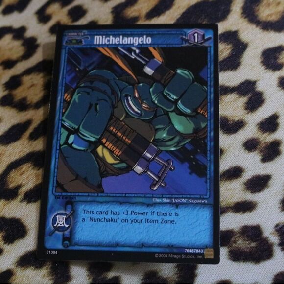 TMNT Michelangelo Trading Card - Picture 1 of 1